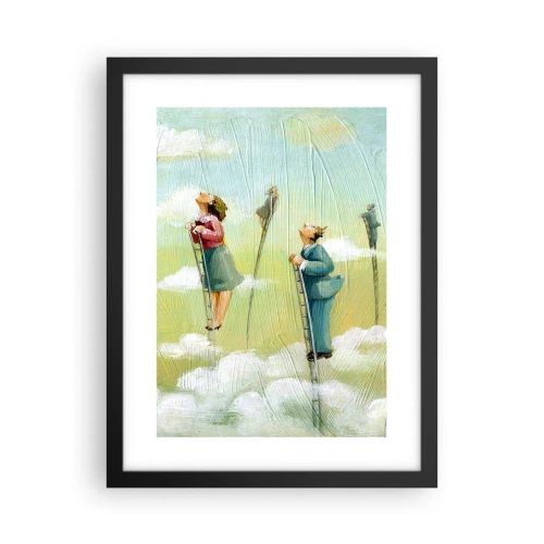 Pôster com moldura preta - Por trás do seu sonho - 30x40 cm