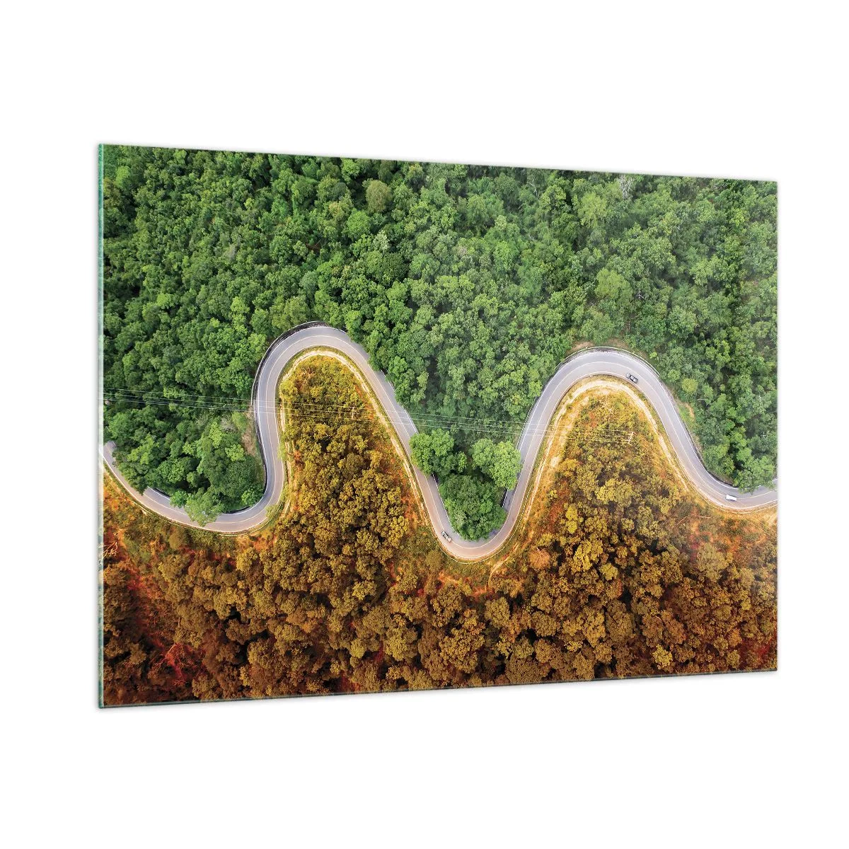 Quadro em vidro - Fronteiras e descobertas - 100x70 cm