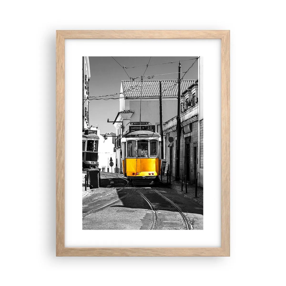 Pôster com moldura de carvalho claro - O Espírito de Lisboa - 30x40 cm