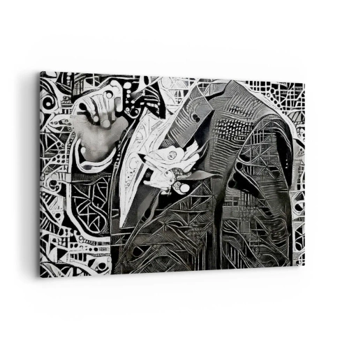 Quadro em tela - Aparentemente apenas uma pessoa qualquer - 100x70 cm