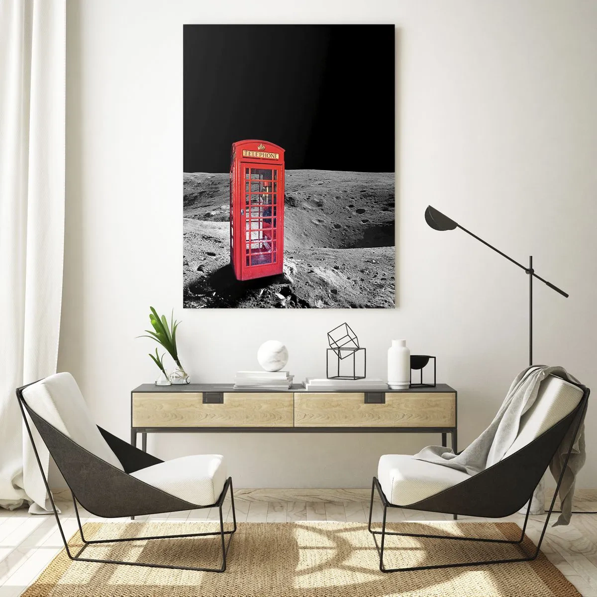 Quadro em vidro - Piada espacial - 80x120 cm