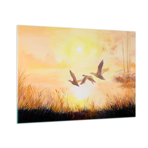 Quadro em vidro - O início de uma longa viagem - 100x70 cm