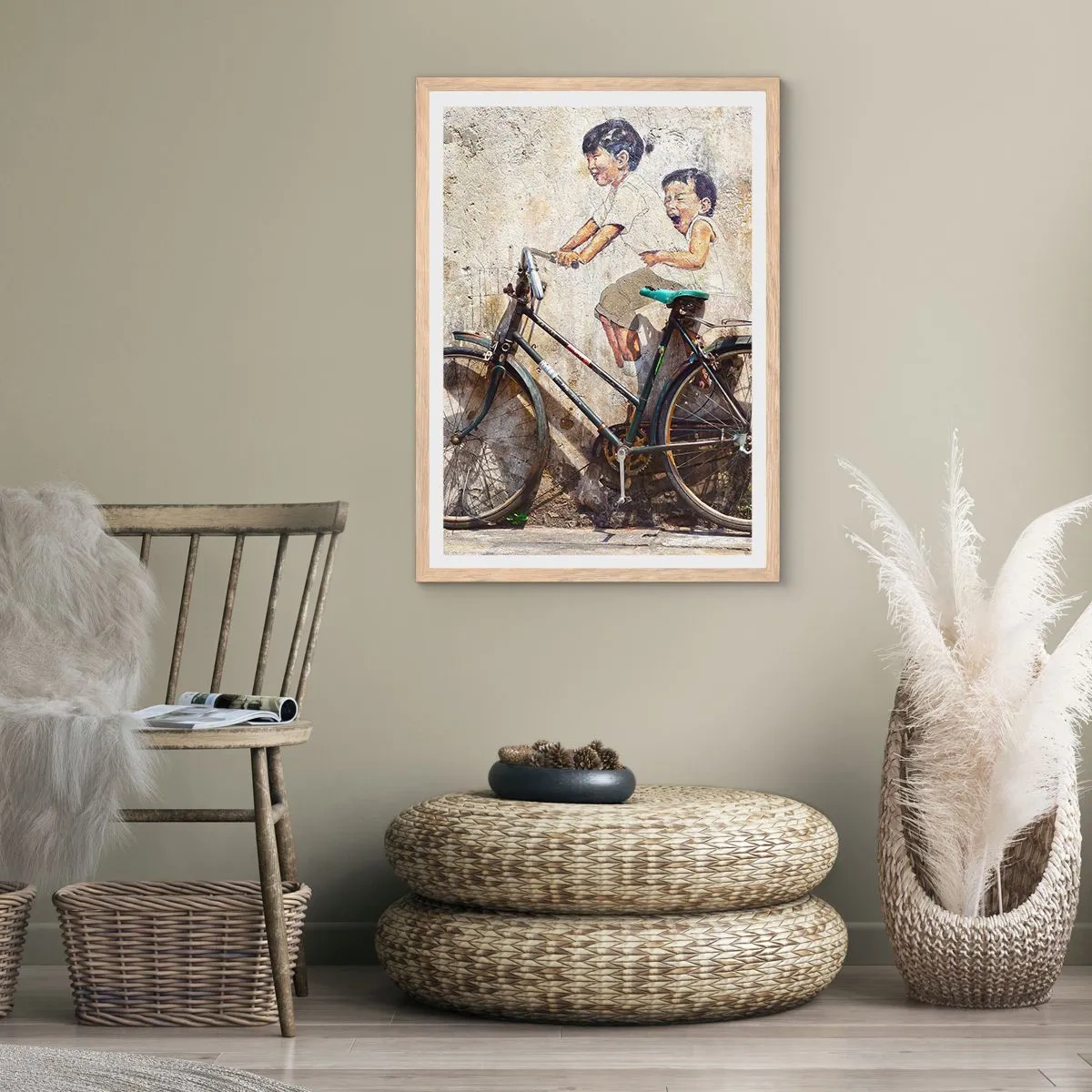 Pôster com moldura de carvalho claro - Verdadeiro ou falso? - 50x70 cm