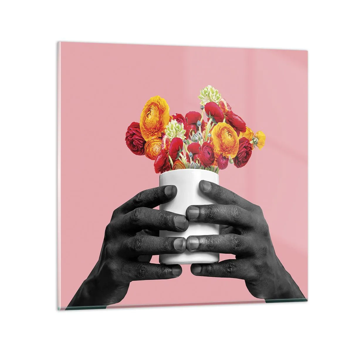 Quadro em vidro - A apoteose da vida - 60x60 cm