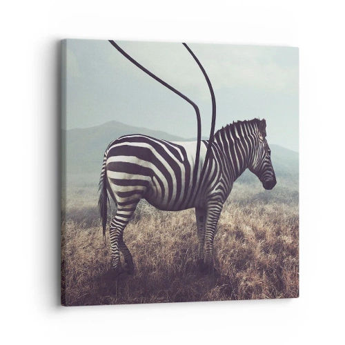 Quadro em tela - Atenção! Falha - 30x30 cm