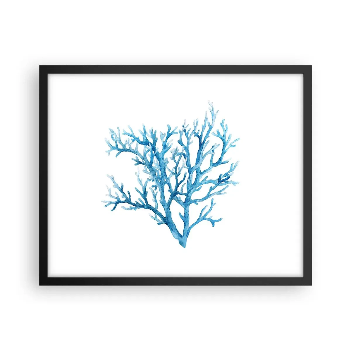 Pôster com moldura preta - Filigrana náutica - 50x40 cm