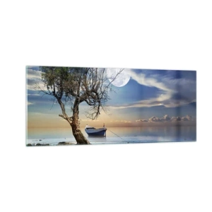 Quadro em vidro - É este o fim ou o começo? - 100x40 cm