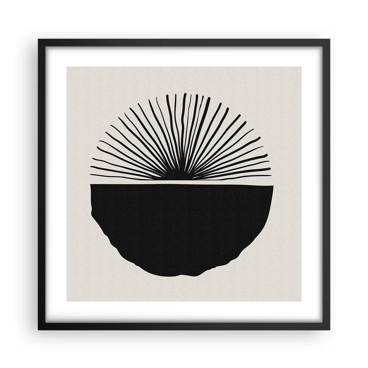 Pôster com moldura preta - Uma gama de possibilidades - 50x50 cm