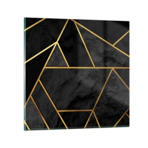 Quadro em vidro - Escuridão e esplendor - 70x70 cm