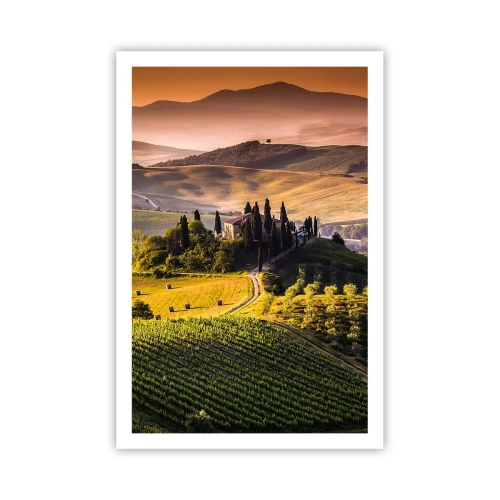 Pôster - Arcádia - Paisagem toscana - 61x91 cm