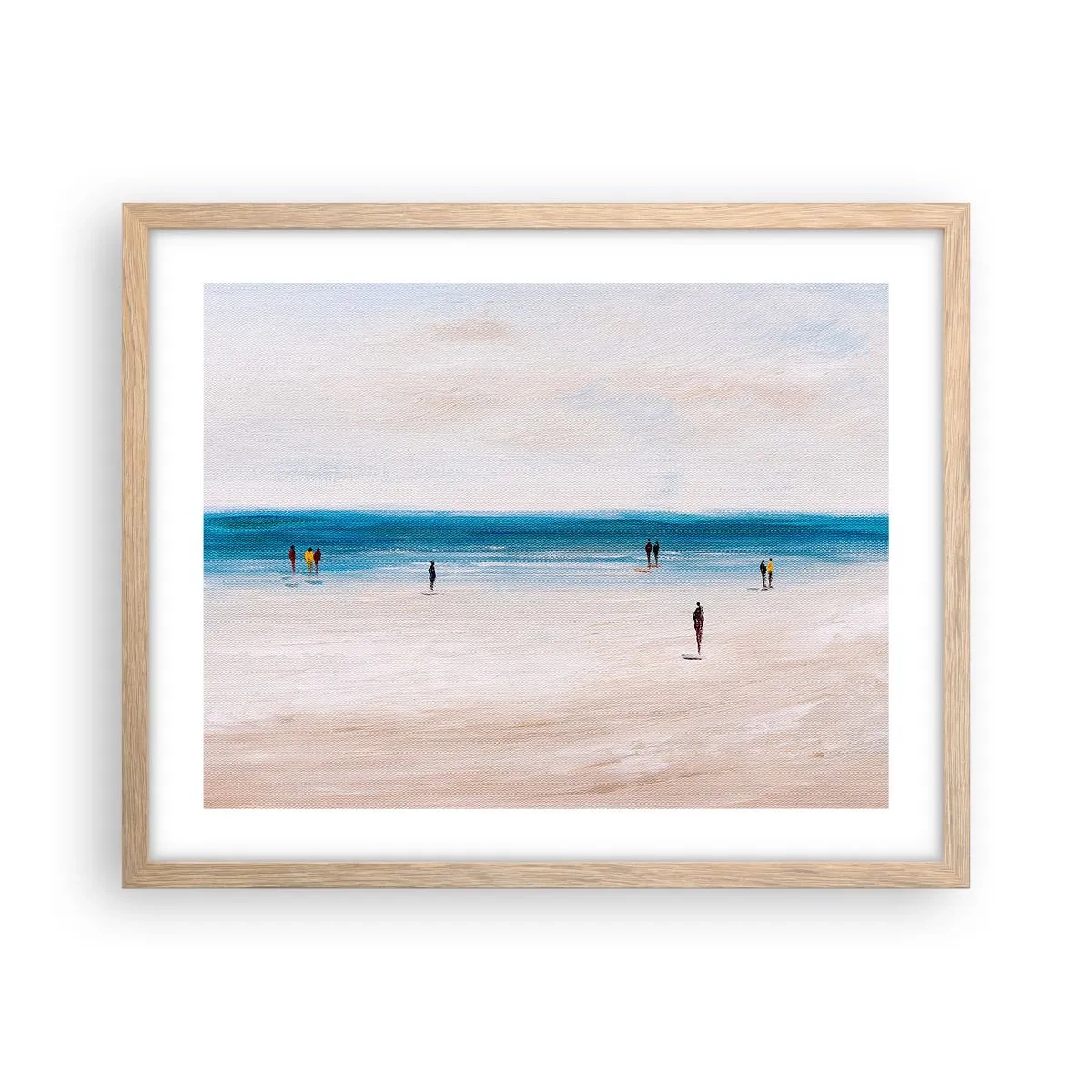 Pôster com moldura de carvalho claro - Uma necessidade natural - 50x40 cm