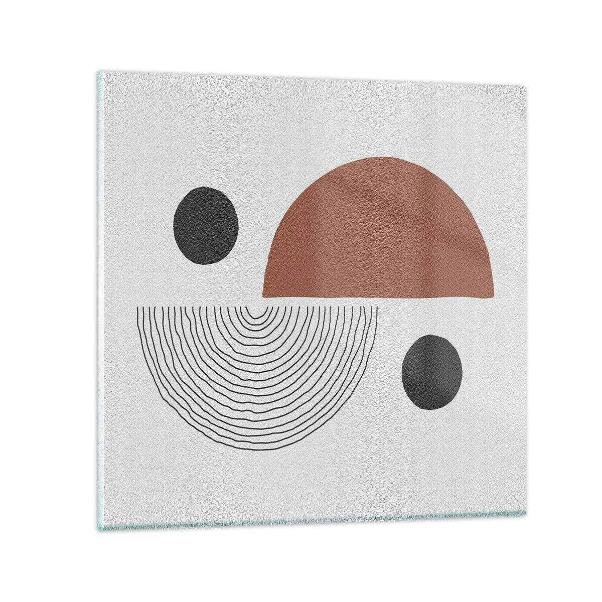 Quadro em vidro - Perfeição das rodas - 70x70 cm