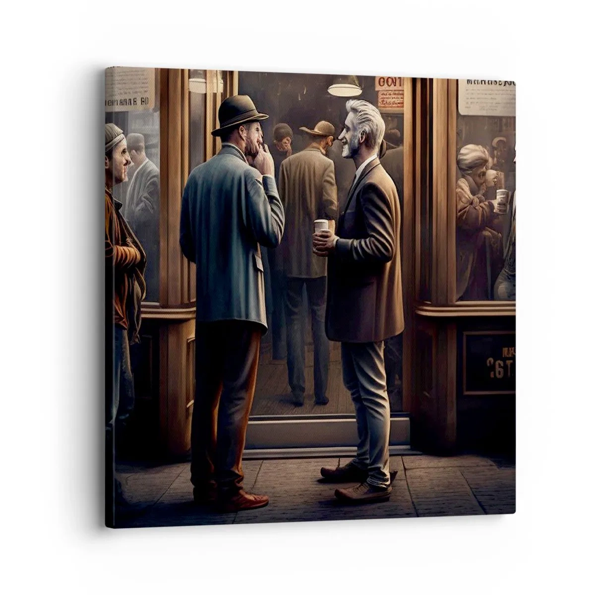 Quadro em tela - Boa hora do dia - 30x30 cm