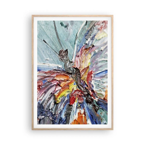 Pôster com moldura de carvalho claro - Pintado pela natureza - 70x100 cm