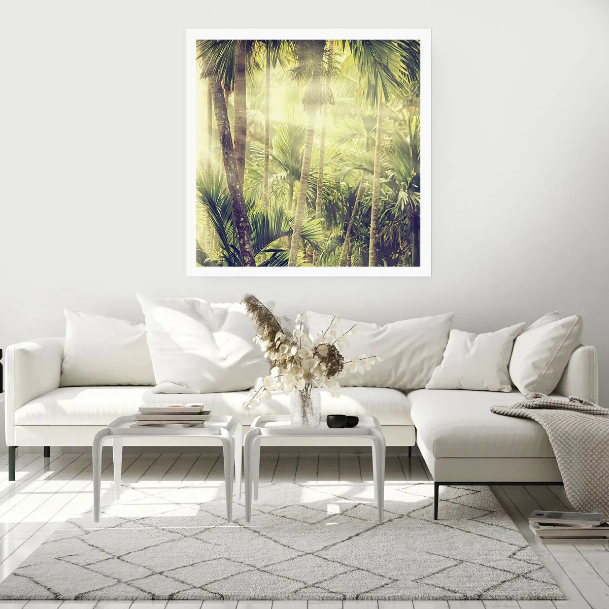 Pôster - No calor verde - 50x50 cm