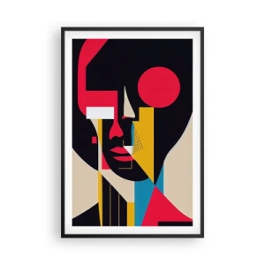 Pôster com moldura preta - Seu mundo interior - 61x91 cm