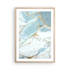 Pôster com moldura de carvalho claro - Riqueza de pedra - 50x70 cm