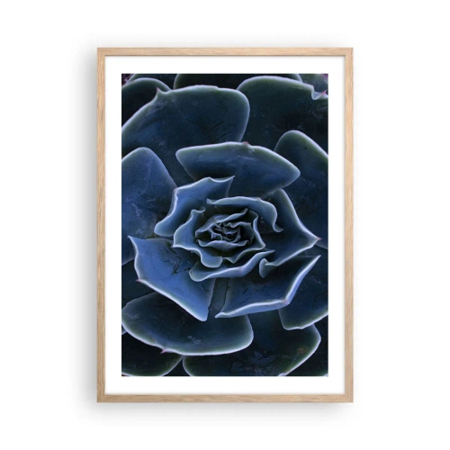 Pôster com moldura de carvalho claro - Flor do deserto - 50x70 cm