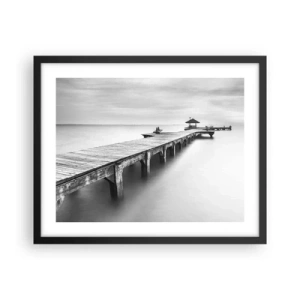 Pôster com moldura preta - Para longe - 50x40 cm