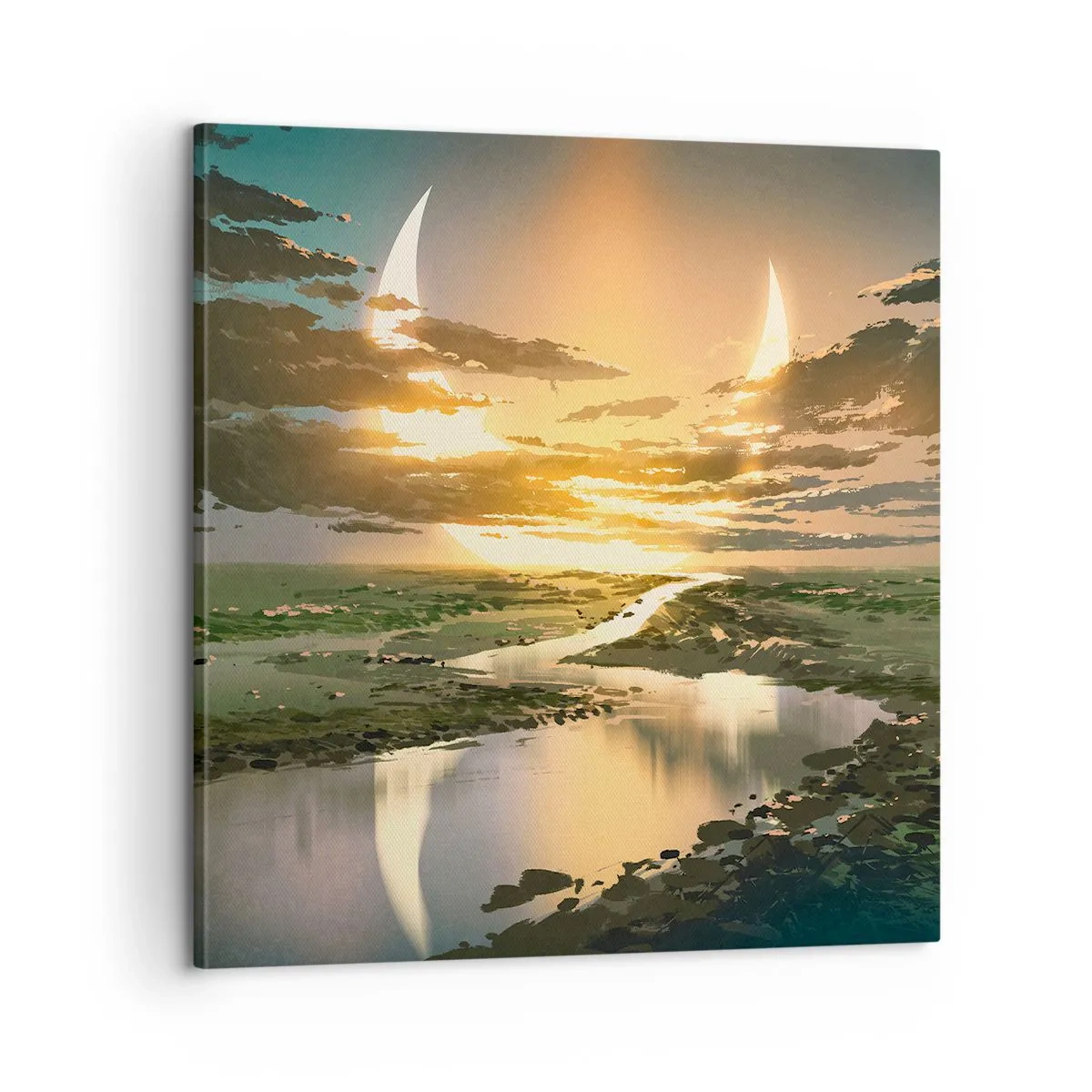 Quadro em tela - Algures numa galáxia muito, muito distante - 60x60 cm