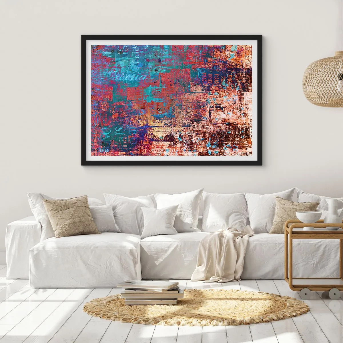 Pôster com moldura preta - Memória e esquecimento - 100x70 cm