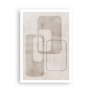 Pôster - Argamassa geométrica - 70x100 cm