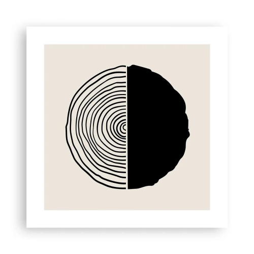 Pôster - Meio a meio - 40x40 cm