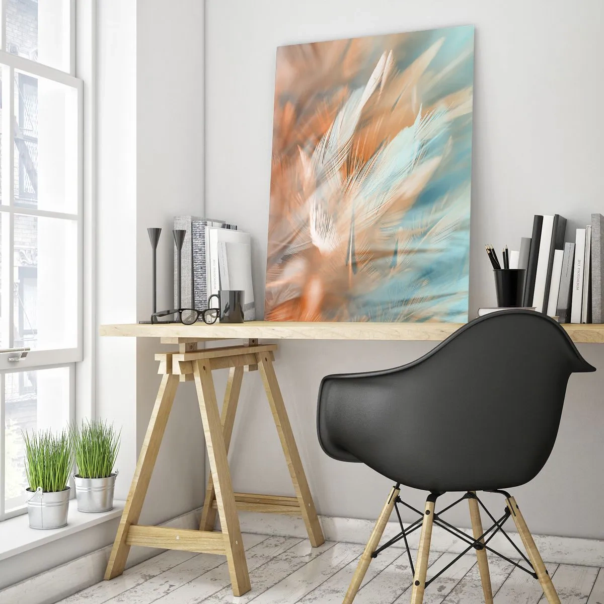 Quadro em vidro - Na terra da gentileza - 50x70 cm