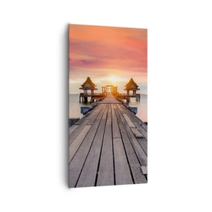 Quadro em tela - De oeste para leste - 65x120 cm