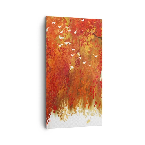 Quadro em tela - Será que vai voar com eles? - 45x80 cm