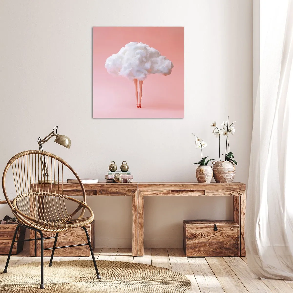 Quadro em tela - Doce promessa - 70x70 cm