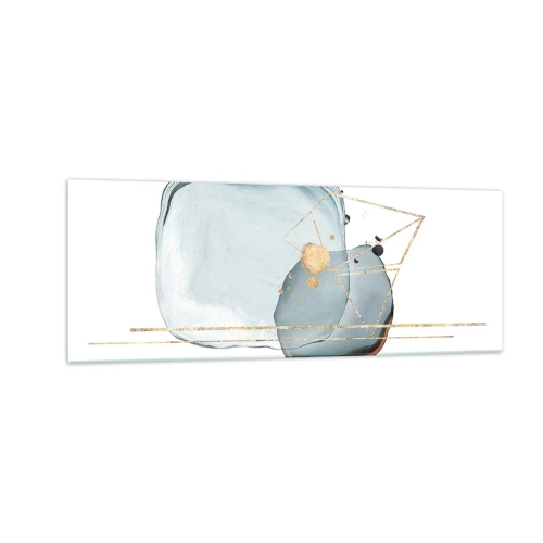 Quadro em vidro - Um estudo sobre gotas - 140x50 cm