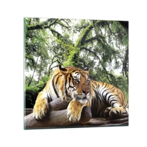 Quadro em vidro - Com os melhores cumprimentos - 40x40 cm