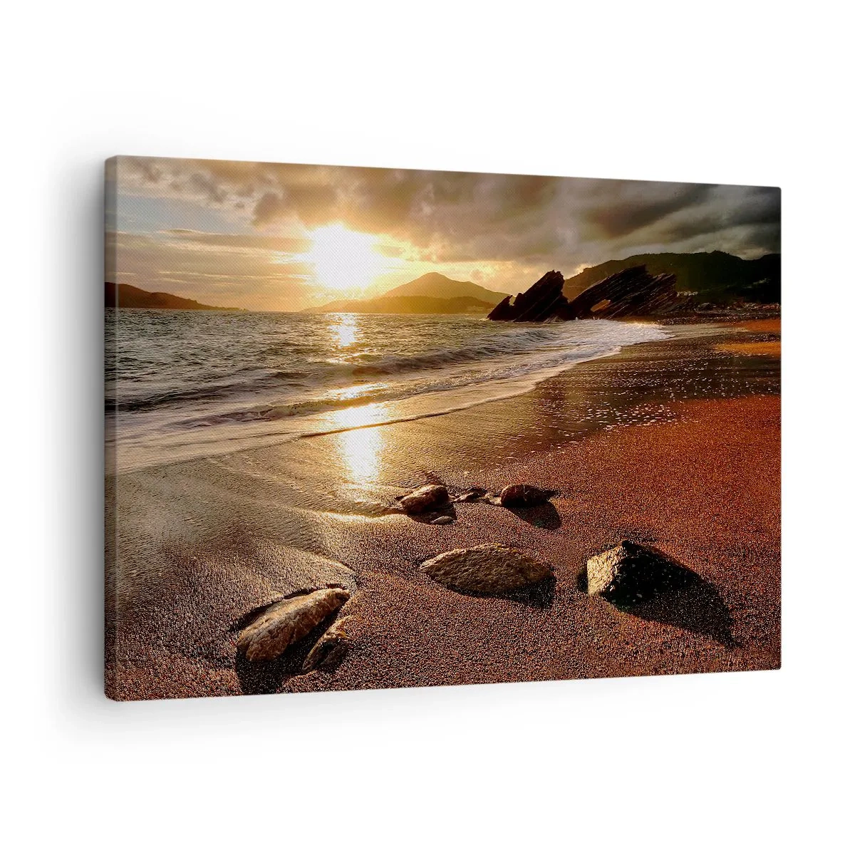 Quadro em tela - Siga o sol em direção às colinas - 70x50 cm