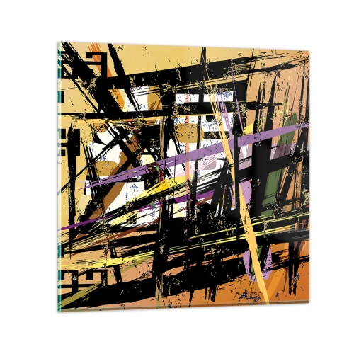 Quadro em vidro - Corte afiado - 60x60 cm