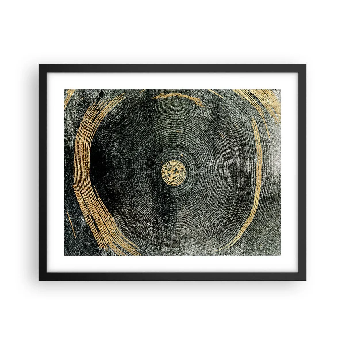 Pôster com moldura preta - Mudança e persistência - 50x40 cm