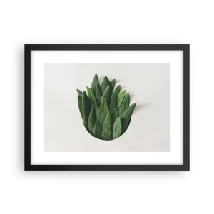 Pôster com moldura preta - Curiosidade indomável - 40x30 cm