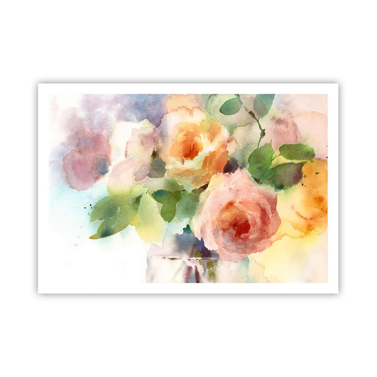 Pôster - Delicado como uma aquarela - 100x70 cm