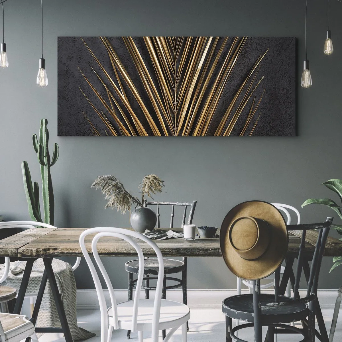 Quadro em tela - Ouro dos trópicos - 140x50 cm