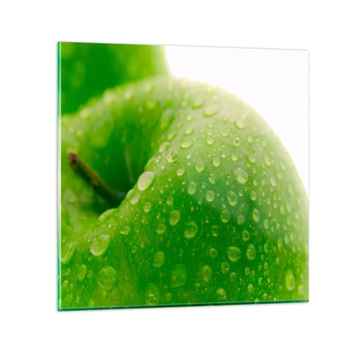 Quadro em vidro - Frescor verde - 40x40 cm