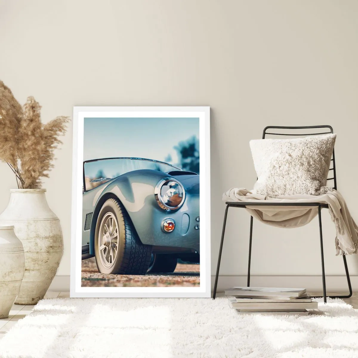 Pôster em moldura branca - Porque o estilo conta - 61x91 cm