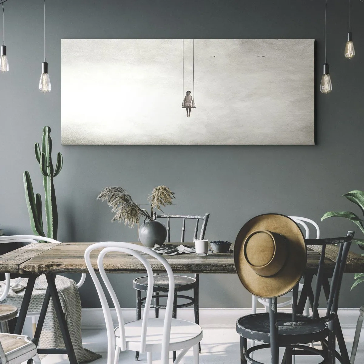 Quadro em tela - A criança em nós - 90x30 cm