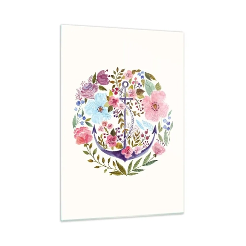 Quadro em vidro - O bom sonho de um marinheiro - 50x70 cm