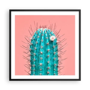 Pôster com moldura preta - Apenas olhe - 60x60 cm