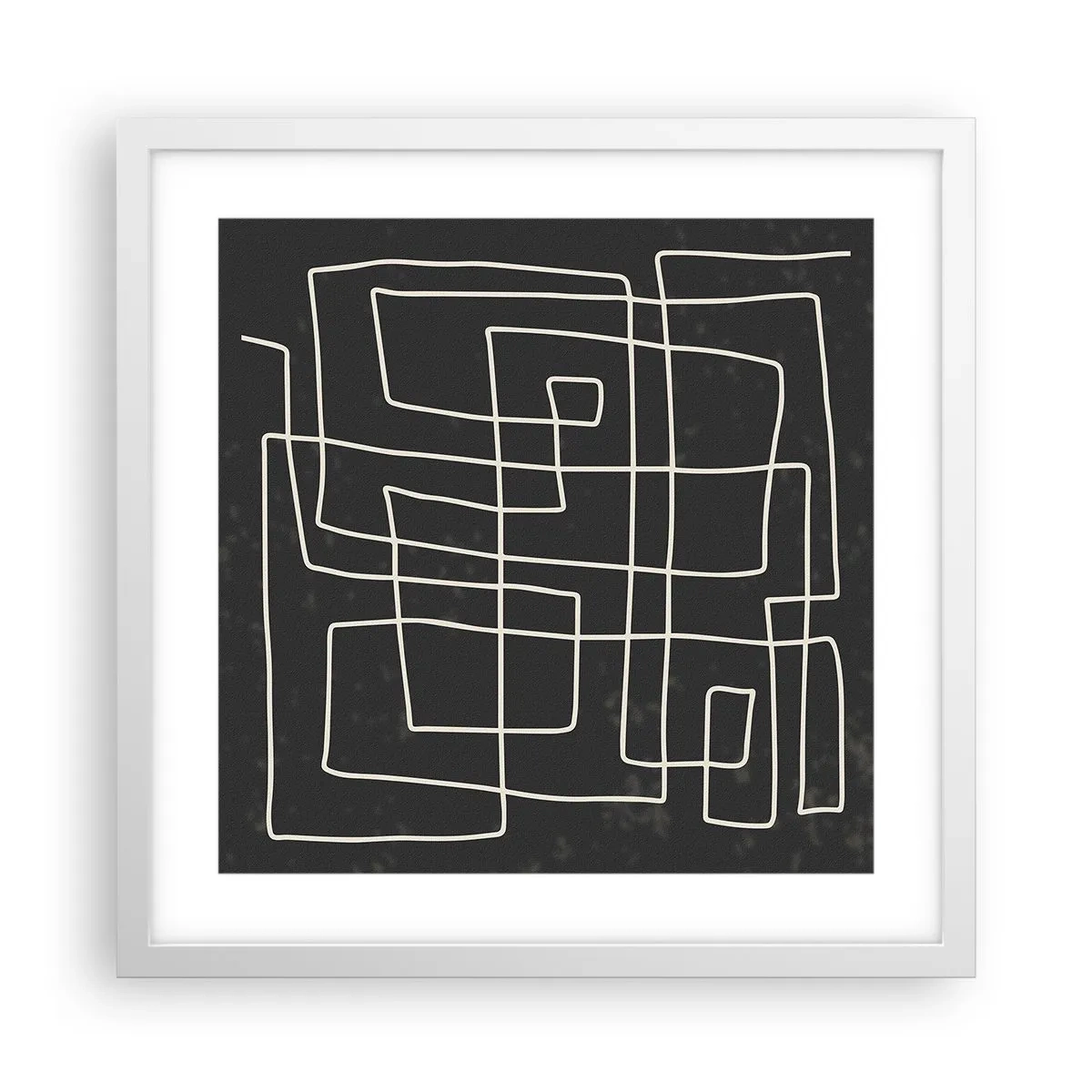 Pôster em moldura branca - Não é tão simples - 40x40 cm