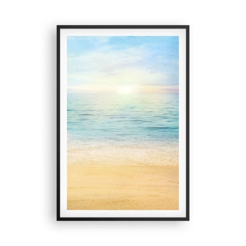Pôster com moldura preta - Grande azul - 61x91 cm