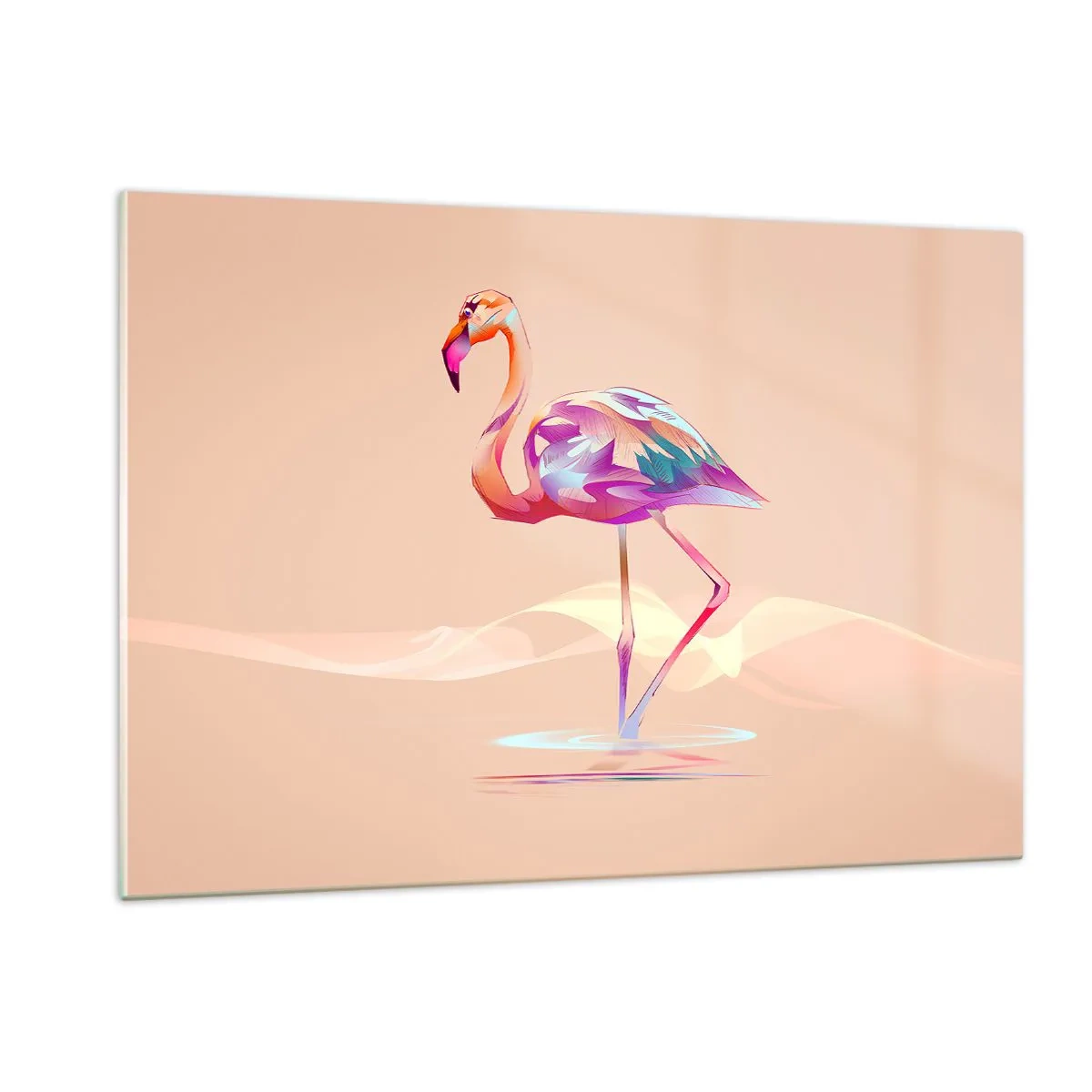 Quadro em vidro - A ave das boas emoções - 120x80 cm
