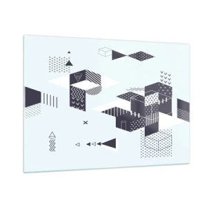 Quadro em vidro - Na alma de um matemático - 100x70 cm