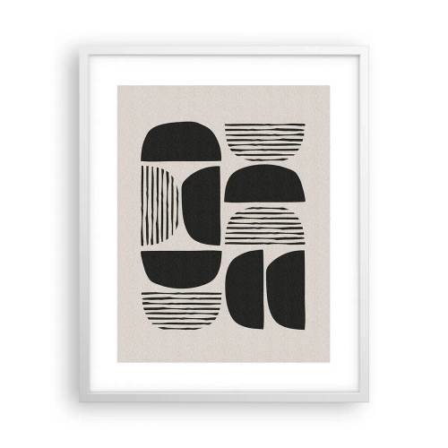 Pôster em moldura branca - Ofertas indiferentes - 40x50 cm