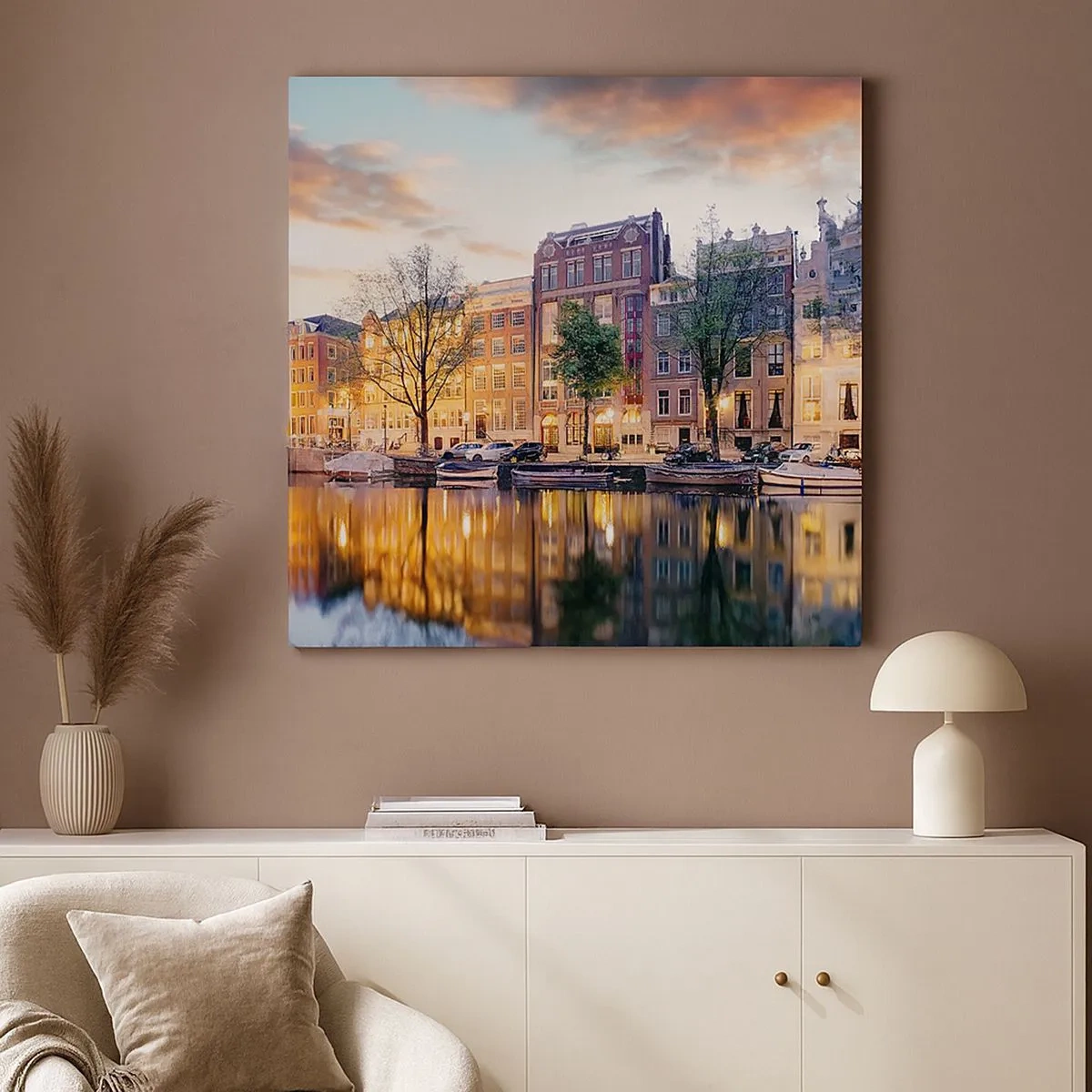 Quadro em tela - Beleza holandesa contida e calma - 30x30 cm